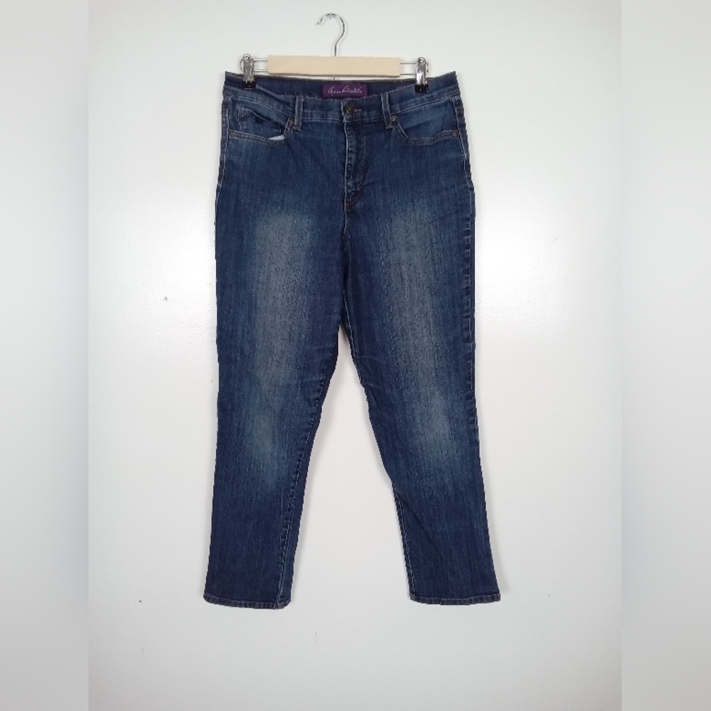 Gloria Vanderbilt Jeans Women Missy Amanda High Rise Stretch Blue Denim